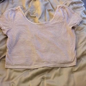 Striped crop top